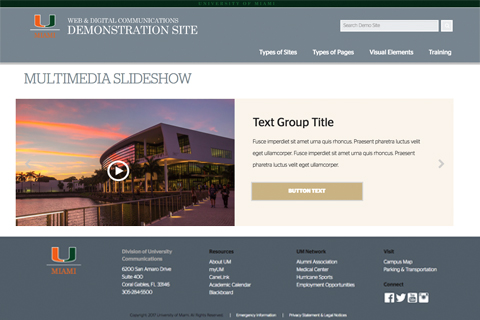 Multimedia Slideshow Visual Element Screenshot